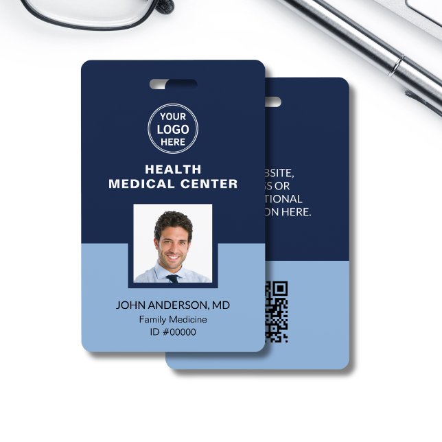 Crachá Médica Médica Médica Médica ID Profissional (Medical Healthcare Clinic Doctor Professional ID Badge)