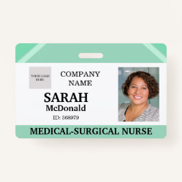 Crachá Medical Doctor Nursing Aged Care Security Photo ID