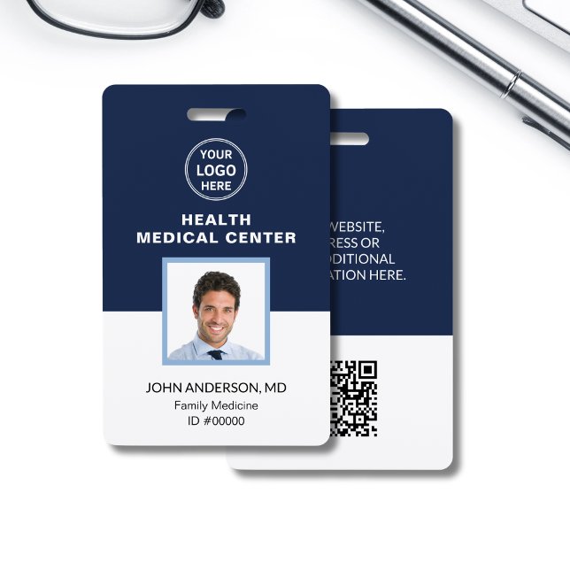 Crachá Médico Médico Médico Profissional de Saúde ID (Medical Clinic Doctor Healthcare Professional ID Badge)