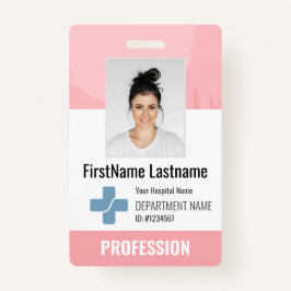Crachá Médico Personalizado, Enfermeira, ID de Fotografia