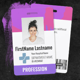 Crachá Médico Personalizado, Enfermeira, ID de Fotografia