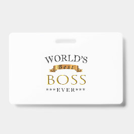 Crachá Melhor chefe do mundo de sempre