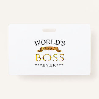 Crachá Melhor chefe do mundo de sempre