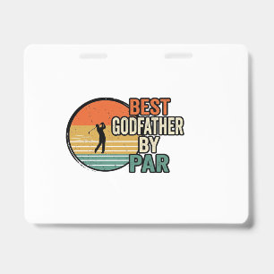 Crachá Melhor Padrasto por Par Vintage Golf Vector Design