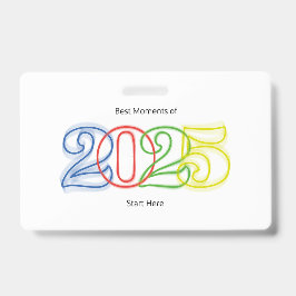 Crachá Melhores Momentos de 2025 Começam Aqui