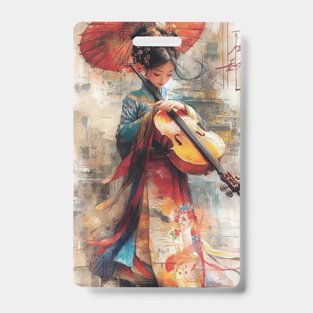 Crachá Melodia da Tradição: A Harmonia da Arte e da Músic (Frente)