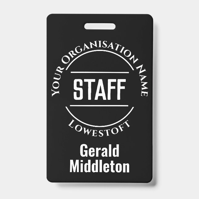 Crachá Membro funcionarios (Frente)