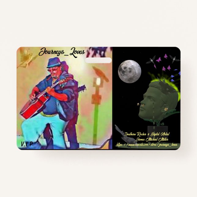 Crachá Memória De James Michael Miller (Frente)