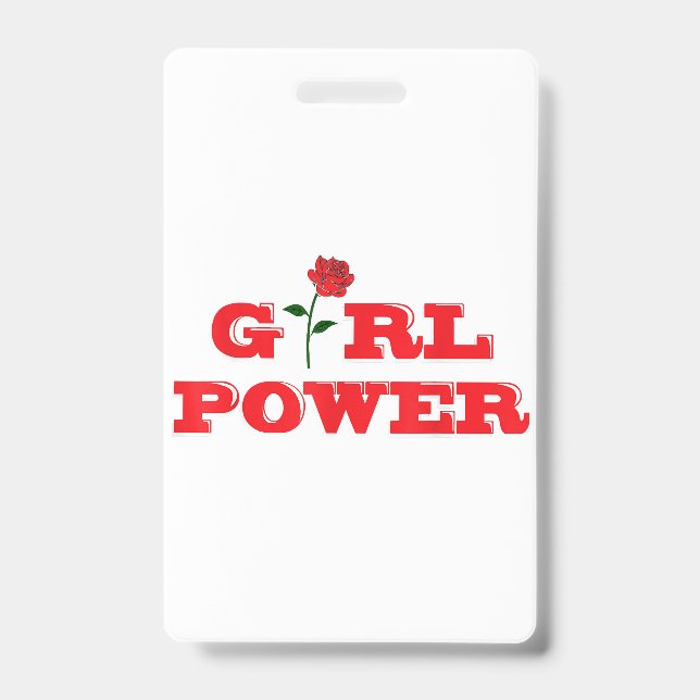 Crachá Menina Power T-Shirt - Mulheres Espetaculares Femi (Frente)