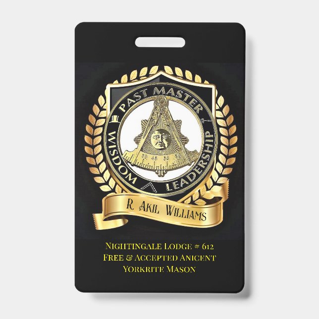 Crachá Mestre do passado (Frente)