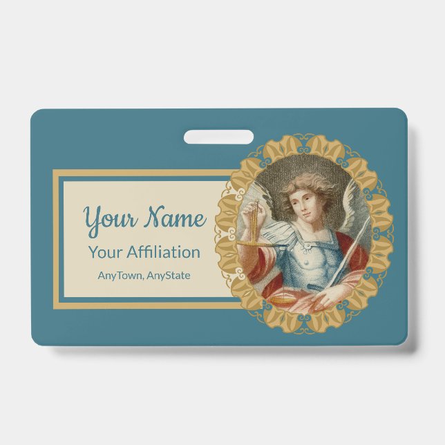 Crachá Michael, o Arcanjo (M 010) (Frente)