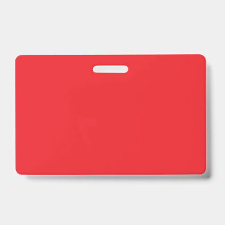 Crachá “Minimal Red Workspace Flat Lay”