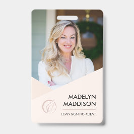 Crachá Mínimo de Agente de Assinatura Notária de F