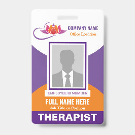 Crachá Modelo de Apoio Emocional de Saúde em Qualquer Cor