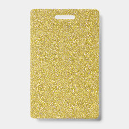 Crachá Modelo de Brilho Dourado Personalizado para Texto