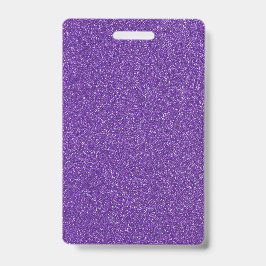 Crachá Modelo de Brilho Roxo Personalizado DIY Texto