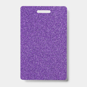Crachá Modelo de Brilho Roxo Personalizado DIY Texto
