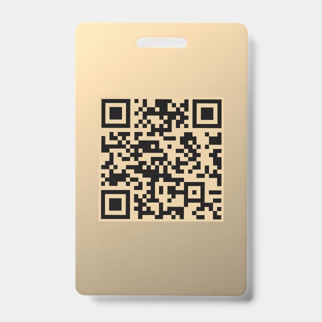 Crachá Modelo de código QR instantaneamente editável | Fa (Frente)