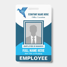 Crachá Modelo de empresa médica hospitalar de qualquer co