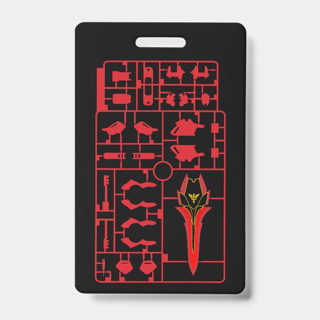 Crachá modelo de jogo sinanju gundam gunpla plamo proteto (Frente)