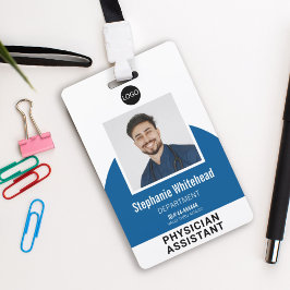 Crachá Modelo de logotipo Nome de foto do funcionário ID 