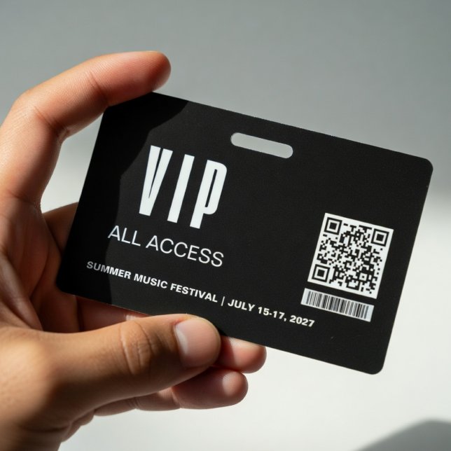Crachá Modelo de Placa de Passagem de Acesso Total VIP Mi (Criador carregado)