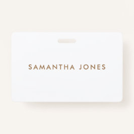 Crachá Moderno Minimalista