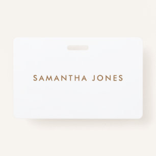 Crachá Moderno Minimalista