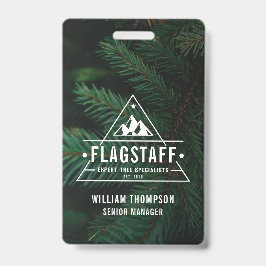 Crachá Moderno Rústico Masculino Montanha Árvore Arborist