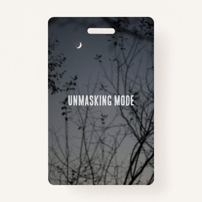 Crachá Modo de Desmascaramento (Frente)