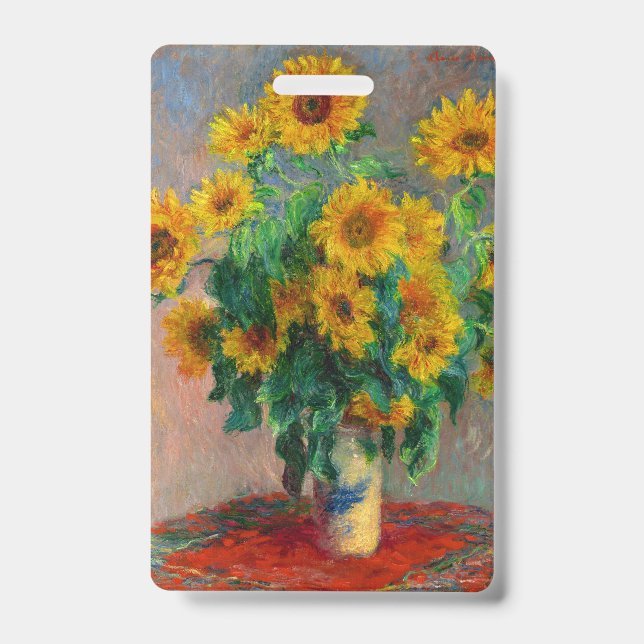Crachá Monet Sunflower (Frente)