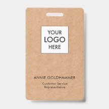 Monograma Minimalista Preto e Branco em Kraft