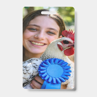 Crachá Mostrar Foto de Aves de Criação Personalizar