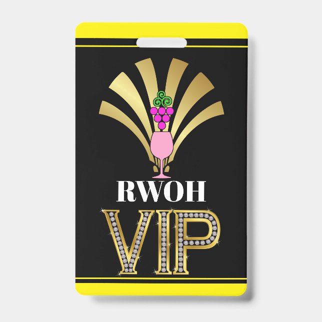 Crachá Mulheres de Verdade... Distintivo de Cordão (Frente)