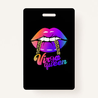 Crachá Mulheres Virgo Rainha Zodioca Lábios agosto setemb