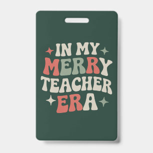 Crachá Na Minha Era de Professora Preschool Teacher Life 