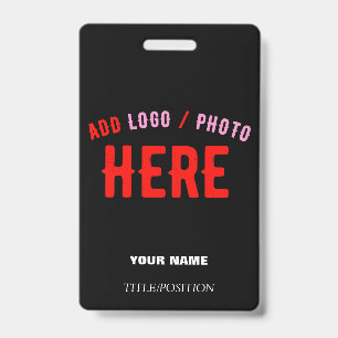 CRACHÁ NA MODA MODERNO PERSONALIZÁVEL NEGRO VERIFICADO CO
