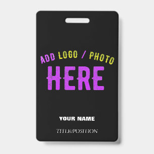 CRACHÁ NA MODA MODERNO PERSONALIZÁVEL NEGRO VERIFICADO CO