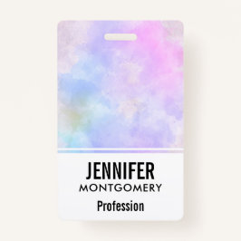 Crachá Na moda púrpura Abstrato azul