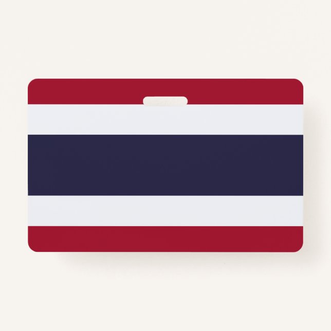 Crachá Name Badge with flag of Thailand (Frente)