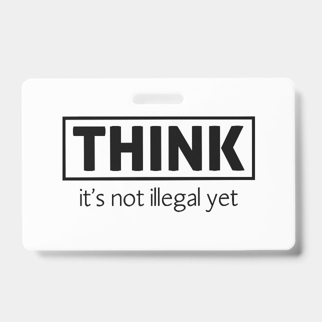 Crachá Não é ilegal (Front)