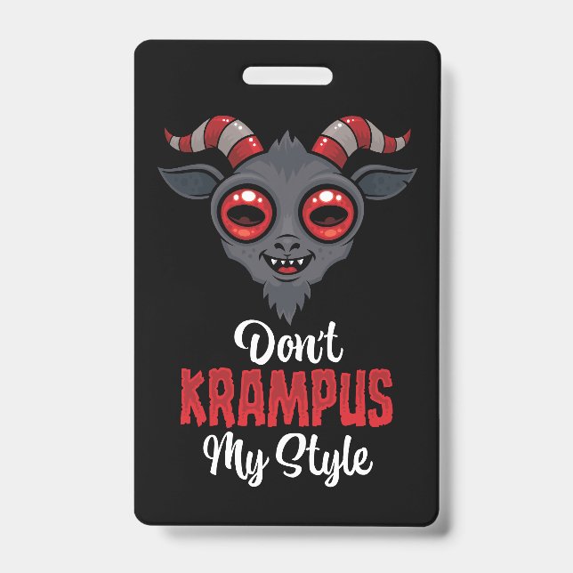 Crachá Não Krampus Meu Estilo (Frente)