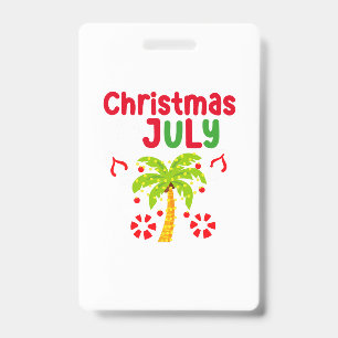 Crachá Natal Em Julho Sacudir Inchar Engraçado Xmas De Ve