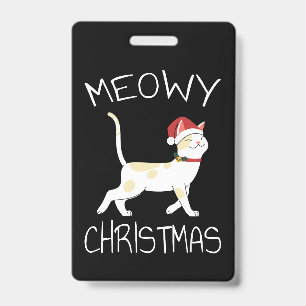 Crachá Natal Meowy - Natal Divertido 2022  
