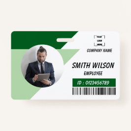 Crachá Navy | Employee Photo ID Company Security Badge