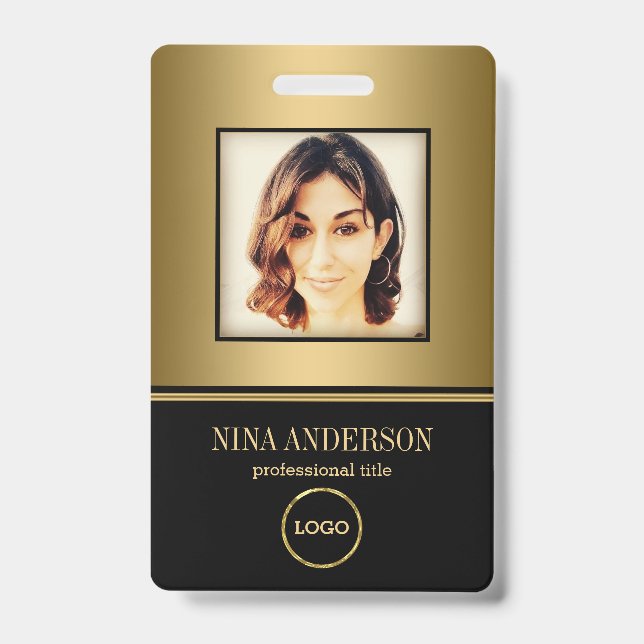 Crachá Negócios de Foto (Frente)