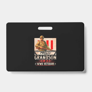 Crachá neto Orgulhoso De Um Veterano Wwii