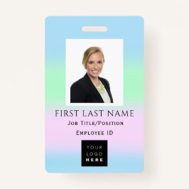 Crachá Nome da foto do código de barras IDCard NURSE Heal