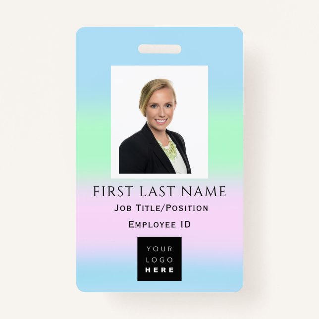 Crachá Nome da foto do código de barras IDCard NURSE Heal (Frente)