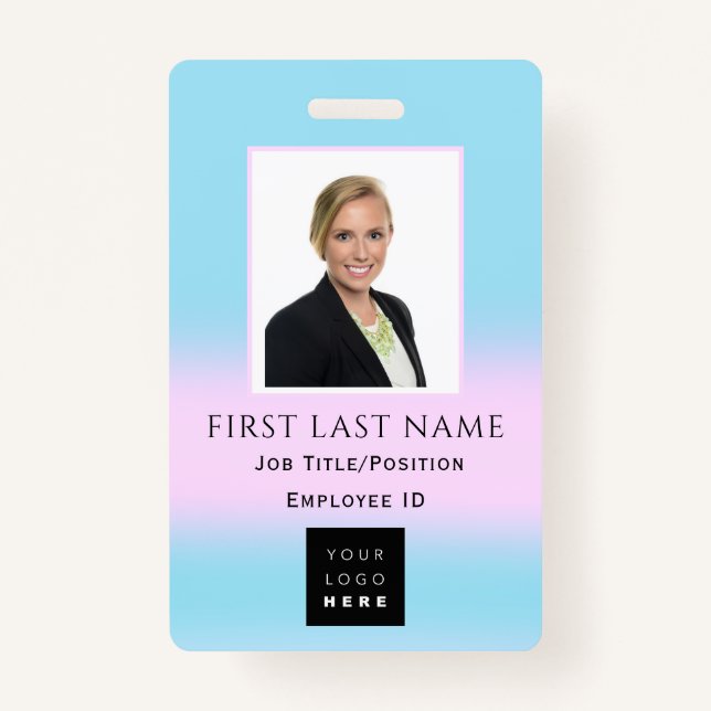 Crachá Nome da foto do código de barras IDCard NURSE Heal (Frente)